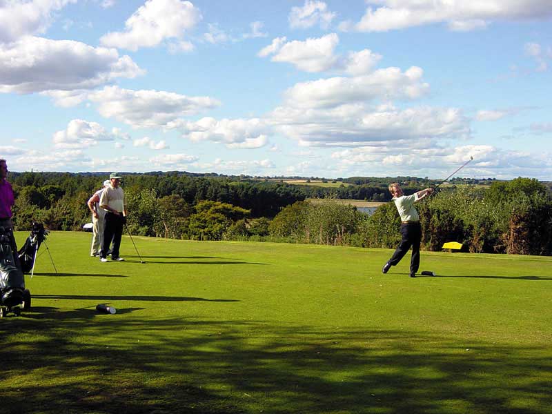 Enjoy a beautiful autumn game of golf at Sand Moor Golf Club in West Yorkshire, England
