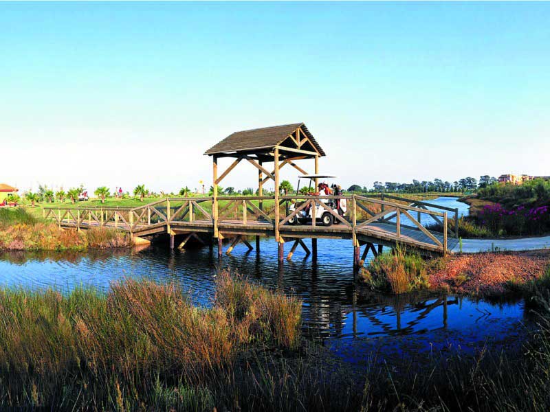 They promise a great game of golf at Isla Canela Golf in Andalucia, Spain