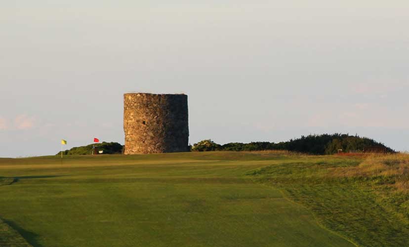 What beautiful weather to be out playing golf at the beautiful Kirkistown Castle Golf Club